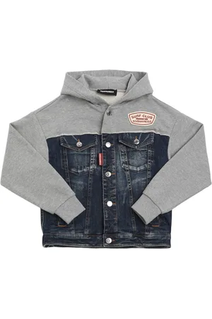 Dsquared2 Jacke Aus Baumwolle Und Denim Mit Kapuze