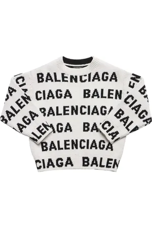 Balenciaga Wollstrickpullover Mit Logo