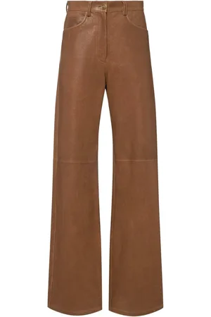 Etro Weite Hose Aus Leder