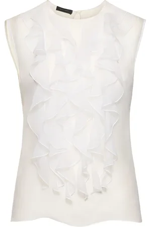 Alberta Ferretti Sleeveless Chiffon Top