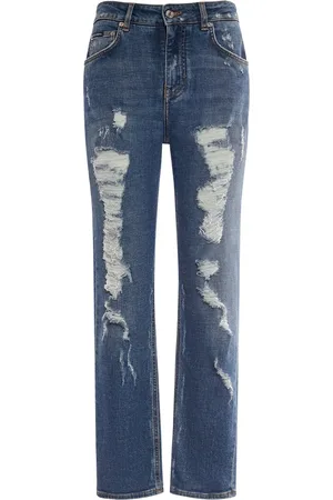Dolce & Gabbana Jeans Aus Baumwolldenim Mit Rissen