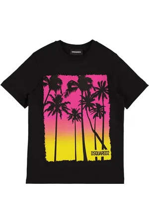 Dsquared2 Bedrucktes T-shirt Aus Baumwolljersey
