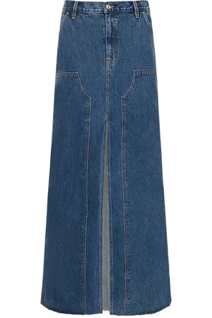 SLVRLAKE Maxirock Aus Baumwolldenim
