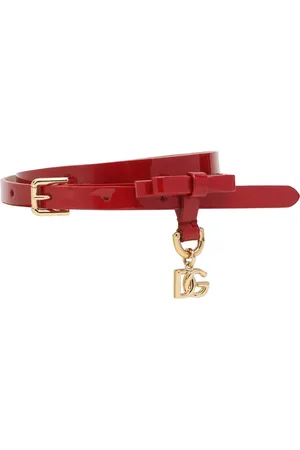 Dolce & Gabbana 2cm Breiter Lackledergürtel Mit Logoschnalle