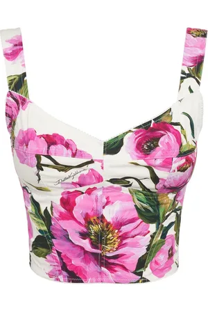 Dolce & Gabbana Bedrucktes Popeline-oberteil