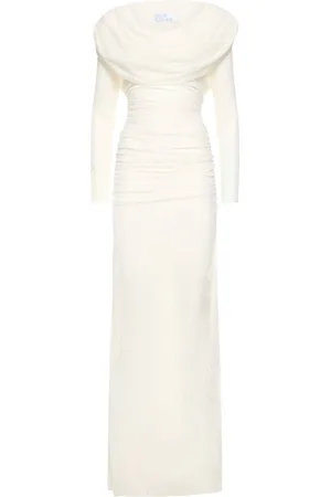 GIUSEPPE DI MORABITO Langes Kleid Mit Stretch-spitze Und Kapuze