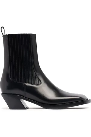Amina Muaddi 40mm Hohe Lederstiefel „chiara“