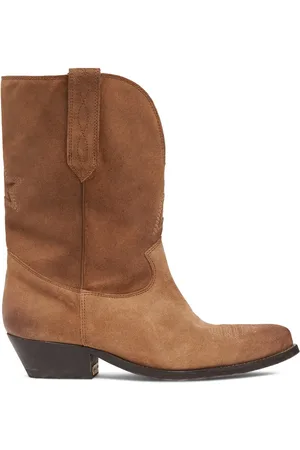 Golden Goose 45mm Hohe Stiefeletten Aus Wildleder „wish Star“