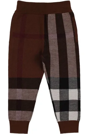 Burberry Jogginghose Aus Wolle Mit Karomuster
