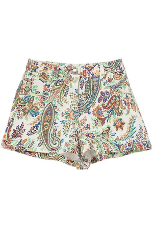 Etro Bedruckte Stretch-shorts Aus Baumwolle