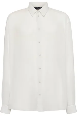 Dolce & Gabbana Langärmeliges Oberteil Aus Seidengeorgette