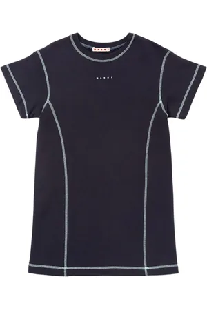 Marni Kleid Aus Baumwolljersey Mit Logo