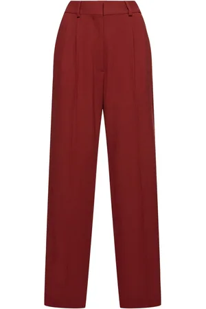 Blazé Milano Gerade Hose Aus Wolle „fox“