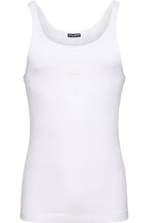 Dolce & Gabbana Tanktop Aus Geripptem Baumwolljersey