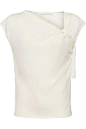 Alberta Ferretti Shiny Viscose Top W/ Knot