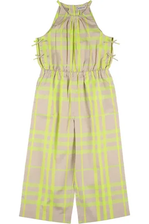 Burberry Jumpsuit Aus Baumwollmischung Mit Karodruck