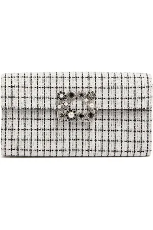 Roger Vivier Clutch Mit Blumenschnalle „envelope“
