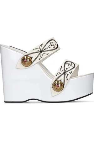 Puccini 140mm Hohe Mule-sandalen Aus Leder