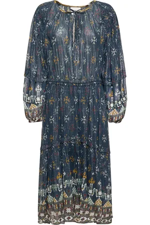 Marant Etoile Langärmeliges Midikleid Aus Mesh