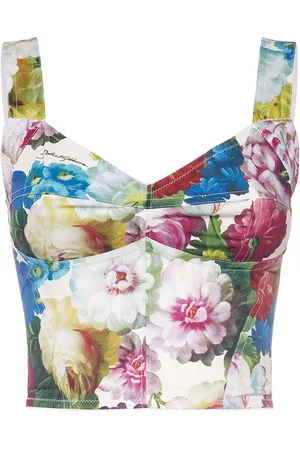 Dolce & Gabbana Bauchfreies Oberteil Aus Baumwollpopeline