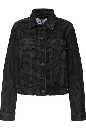 Ganni Bomberjacke Aus Baumwolldenim
