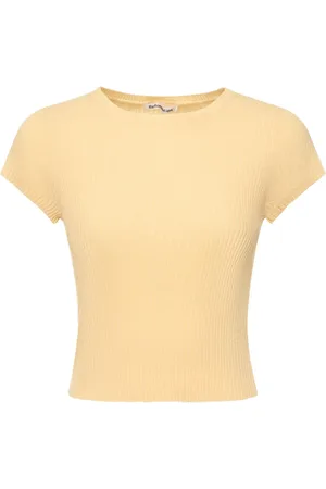 Reformation Kurzärmliger Sweater Aus Kaschmir „teo“