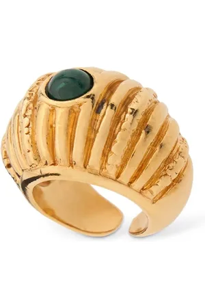Paola Sighinolfi Kleiner, Dicker Ring Mit Malachit „reef“