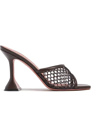 Amina Muaddi 95mm Hohe Mesh-schuhe „lupita“