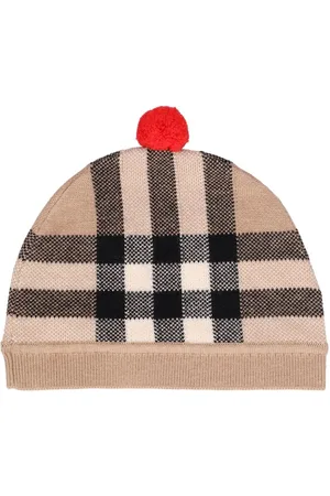 Burberry Beaniemütze Aus Wollmischung Mit Pompon
