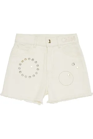 Chloé Denimshorts Mit Nieten