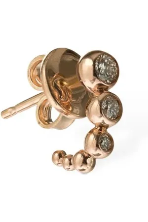 Dodo Mono-ohrring Aus 9kt Gold & Diamanten „bollicine“