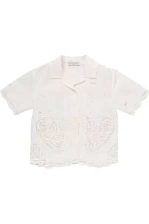Stella McCartney Oberteil Aus Baumwollpopline