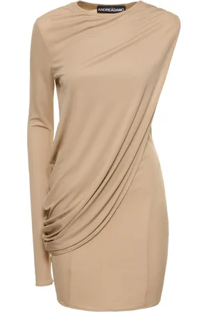 ANDREADAMO Minikleid Aus Drapiertem Viskosejersey