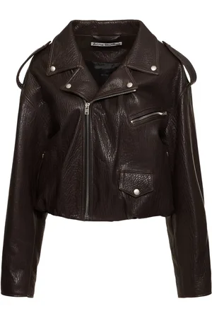 Acne Studios Bikerjacke Aus Leder Mit Gürtel „lisio“
