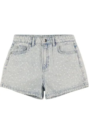Msgm Shorts Aus Baumwolldenim