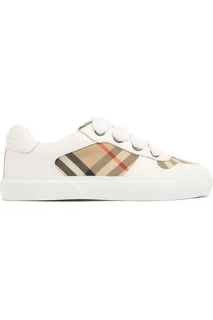 Burberry Riemensneakers Aus Leder Und Baumwolle