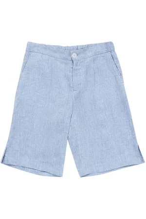 Dolce & Gabbana Leinenshorts Mit Logopatch