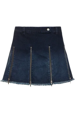 Cannari Concept Minirock Aus Denim Mit Plissees