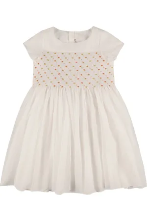 BONPOINT Kleid Aus Baumwollvoile Mit Stickerei