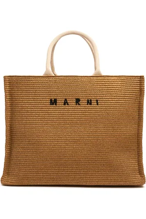 Marni Kleine Viskosetasche Mit Raffiaeffekt