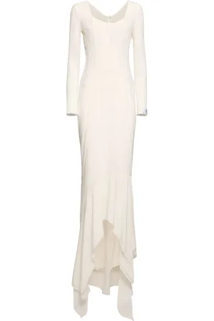 Dolce & Gabbana Langes Korsettkleid Aus Seidenchiffon