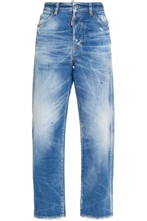 Dsquared2 Hohe, Gerade Denimjeans „boston“