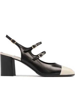Carel 60mm Hohe Lederpumps „papaya“