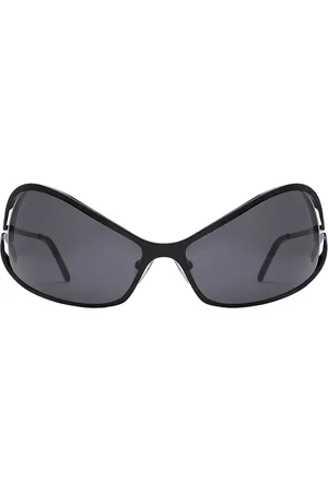 A Better Feeling Schwarze Maskensonnenbrille Aus Stahl „numa“