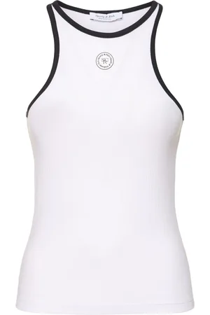 Sporty & Rich Geripptes Tanktop Aus Baumwolle