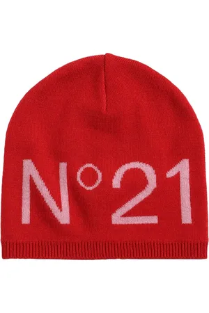 Nº21 Logo Intarsia Wool Blend Knit Beanie