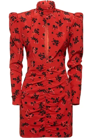 Alessandra Rich Langes Kleid Aus Seide