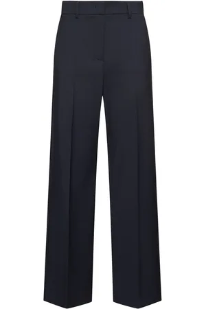 Max Mara Weite Hose Aus Stretch-wolle „visivo“