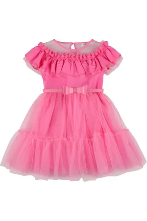 MONNALISA Besticktes Tüll- Und Seidenkleid