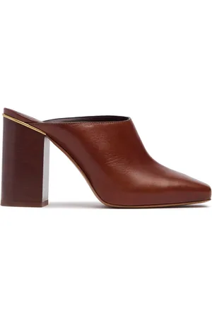 Chloé 100mm Hohe Ledermules „ambre“